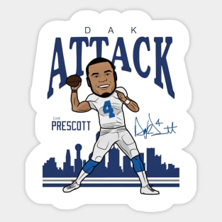 Dak Prescott Dallas Toon Sticker